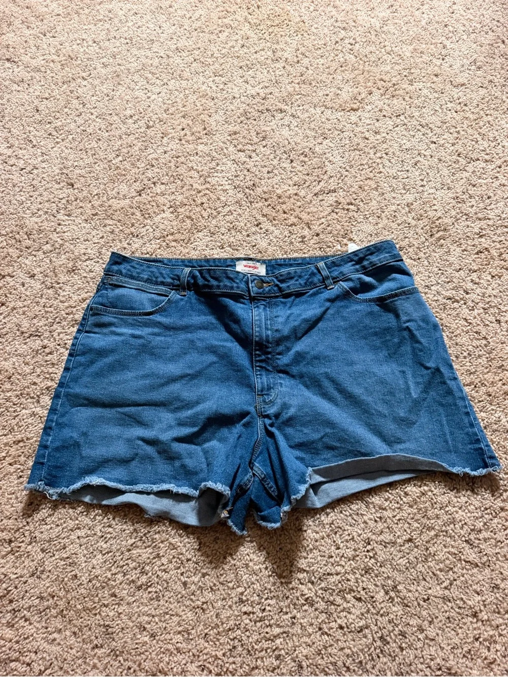 Wrangler Women's Blue Denim Cutoff Shorts
